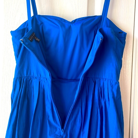 Cotton blue mini sundress - Picture 7 of 7